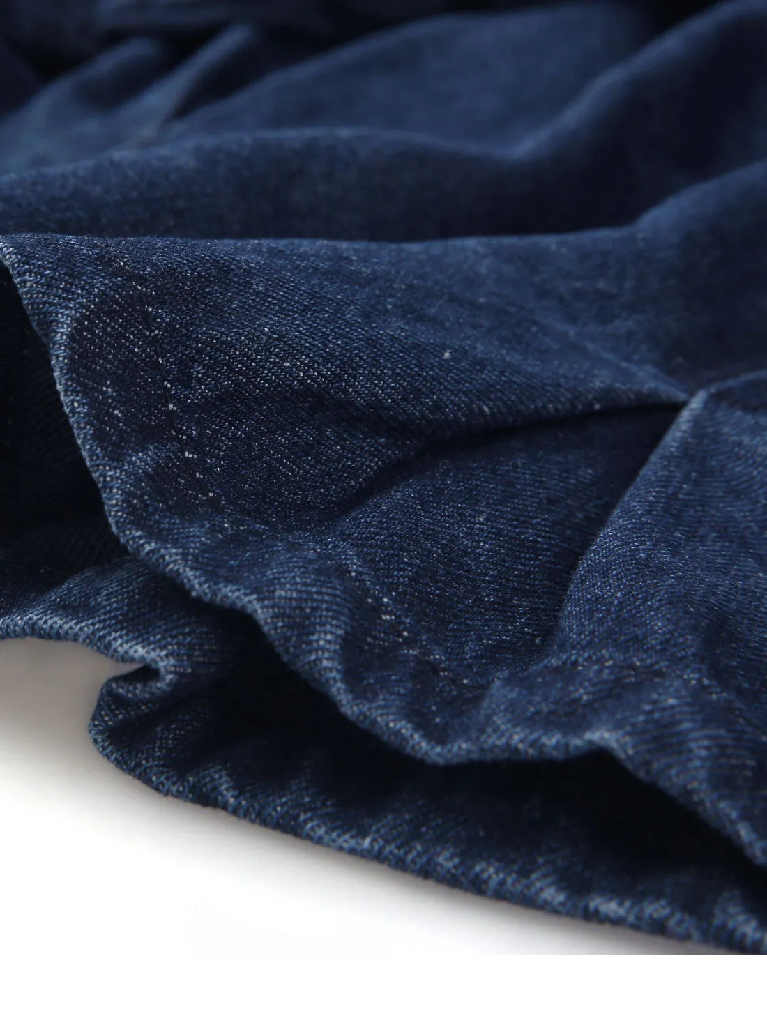 Point Collar Long Sleeve Belted Button Down Crop Denim Jacket sold by Allegra K product image thumbnail 3