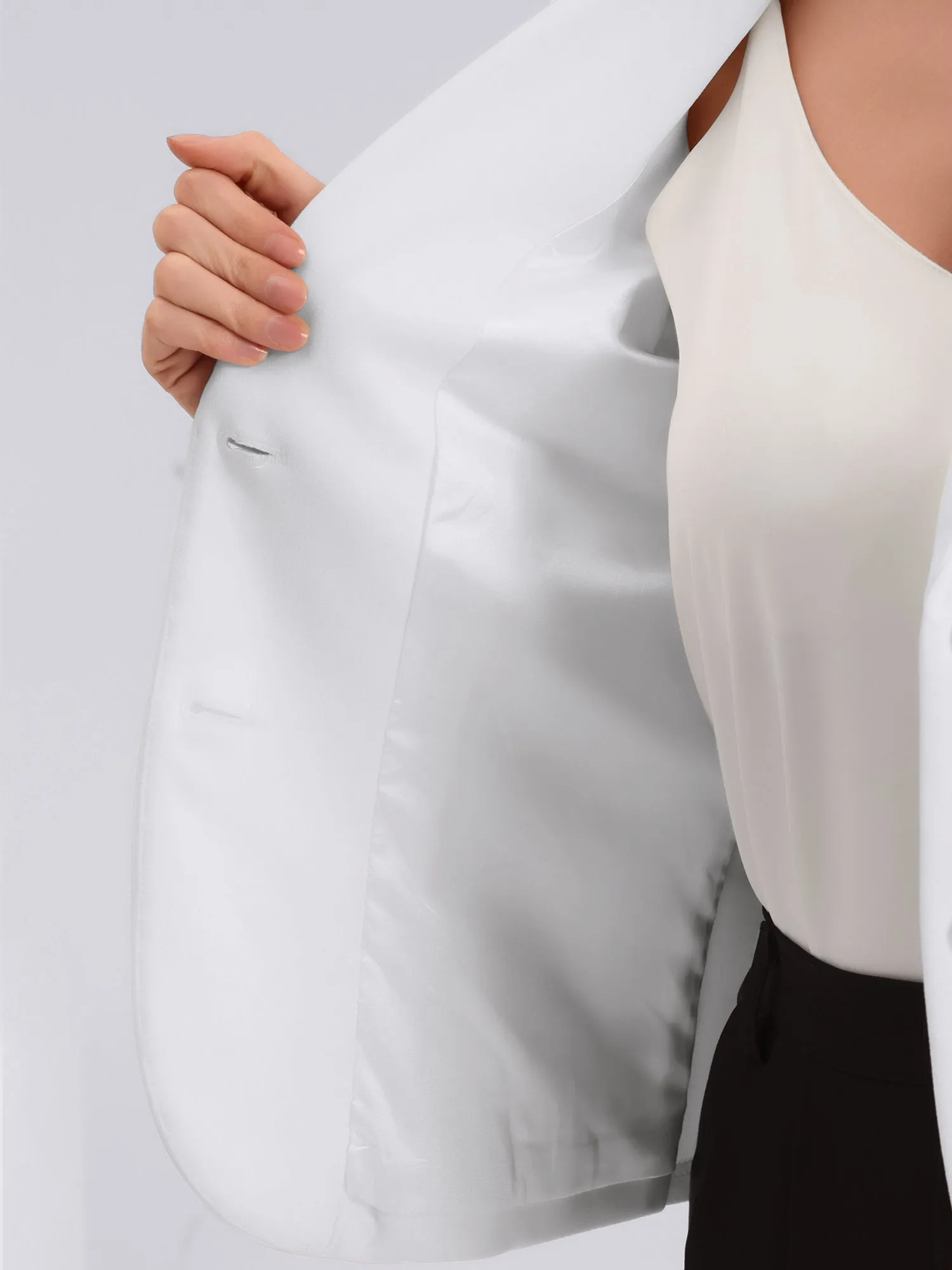 Notched Lapel Collar Stretch Work Office Jacket Blazer sold by Allegra K product image thumbnail 4