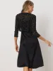 Star Mesh Glitter Long Sleeve Party Crop Sheer Bolero Shrug sold by Allegra K