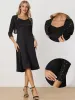 Star Mesh Glitter Long Sleeve Party Crop Sheer Bolero Shrug sold by Allegra K