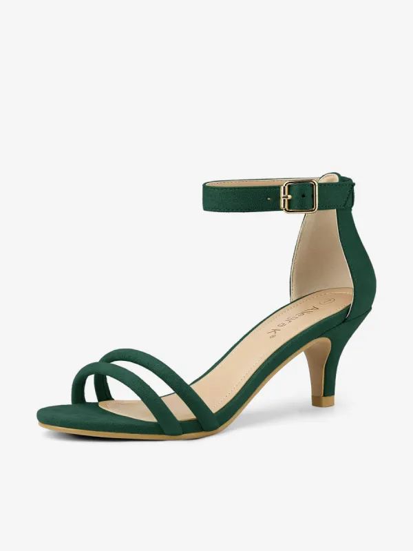 Kitten Heel Ankle Strap Sandals Shoes sold by Allegra K