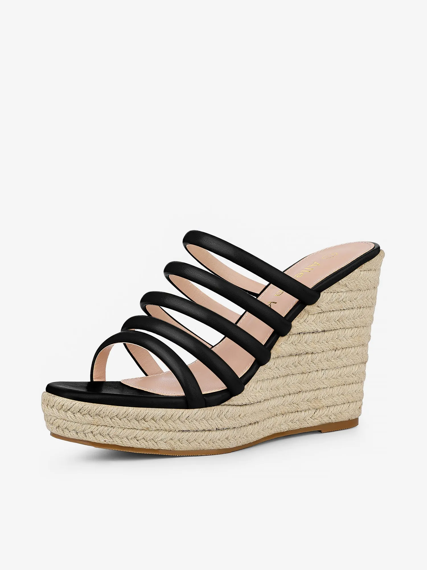 Women's Platform Strappy Slides Wedge Espadrille Wedges Sandals sold by Allegra K