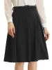 Women's A-Line Belted Waist Casual Midi Flare Pleated Skirt sold by Allegra K