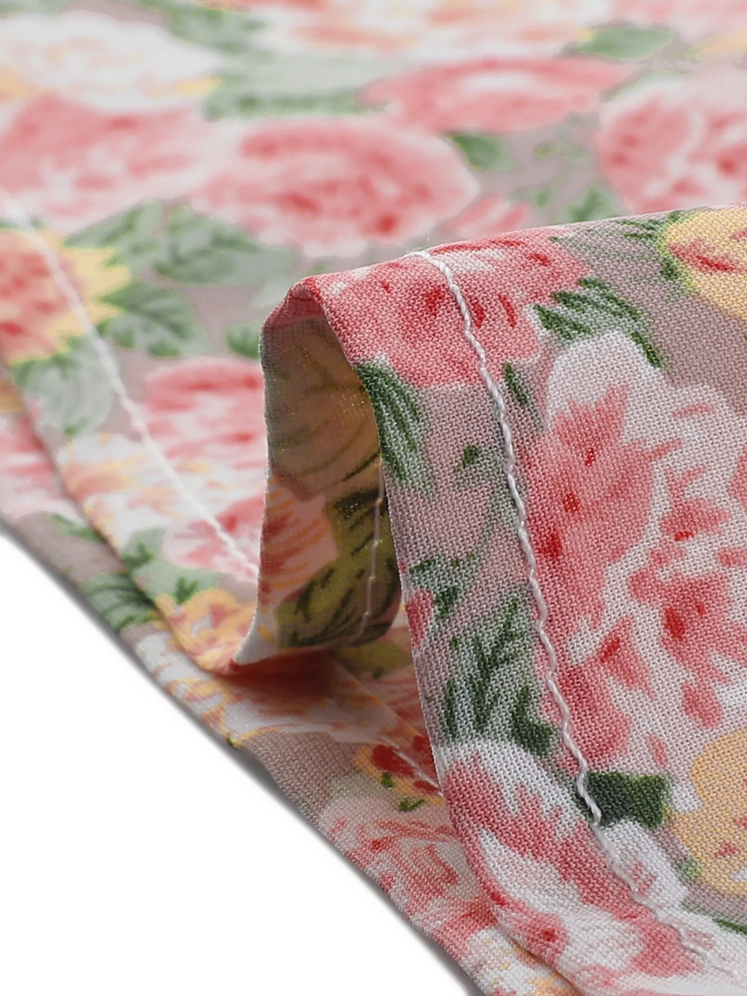 Floral Blouse Lace Crochet Point Collar Puff Sleeve Peasant Shirt Top sold by Allegra K product image thumbnail 2