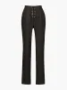 Work Office Pants High Waist Side Zipper Ankle Straight Leg Trousers sold by Allegra K