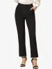 Work Office Pants High Waist Side Zipper Ankle Straight Leg Trousers sold by Allegra K