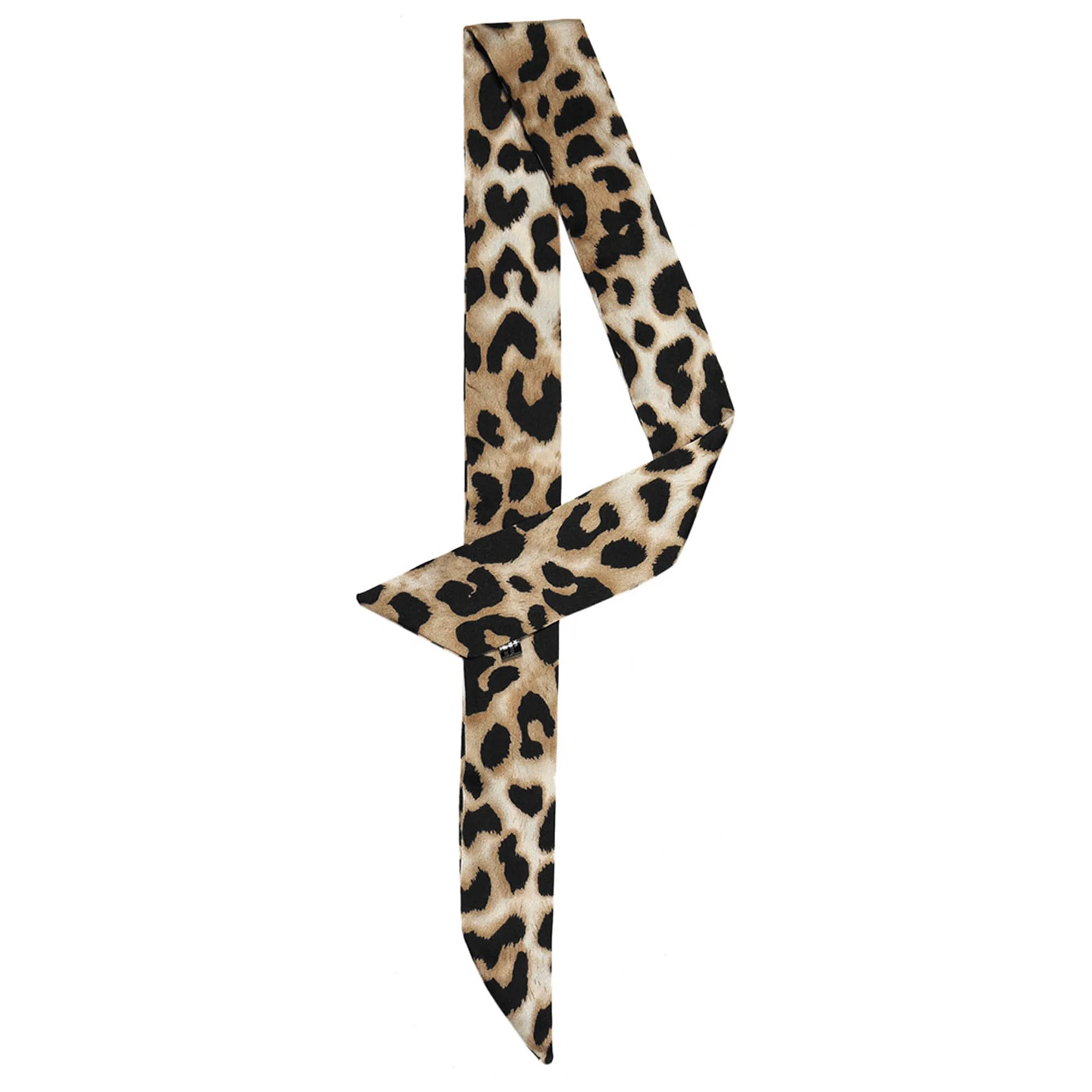 Women Skinny Leopard Printed Hairband Long Neck Scarf sold by Allegra K product image thumbnail 5