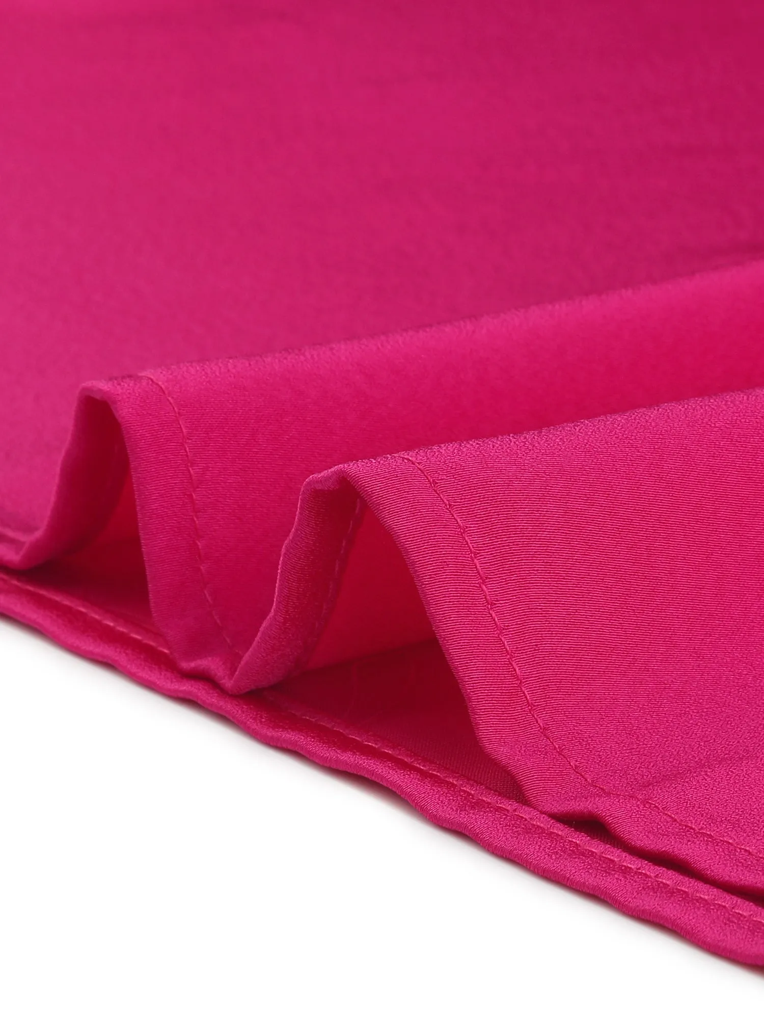 Satin Blouse V Neck Short Puff Sleeve Casual Tops sold by Allegra K product image thumbnail 5