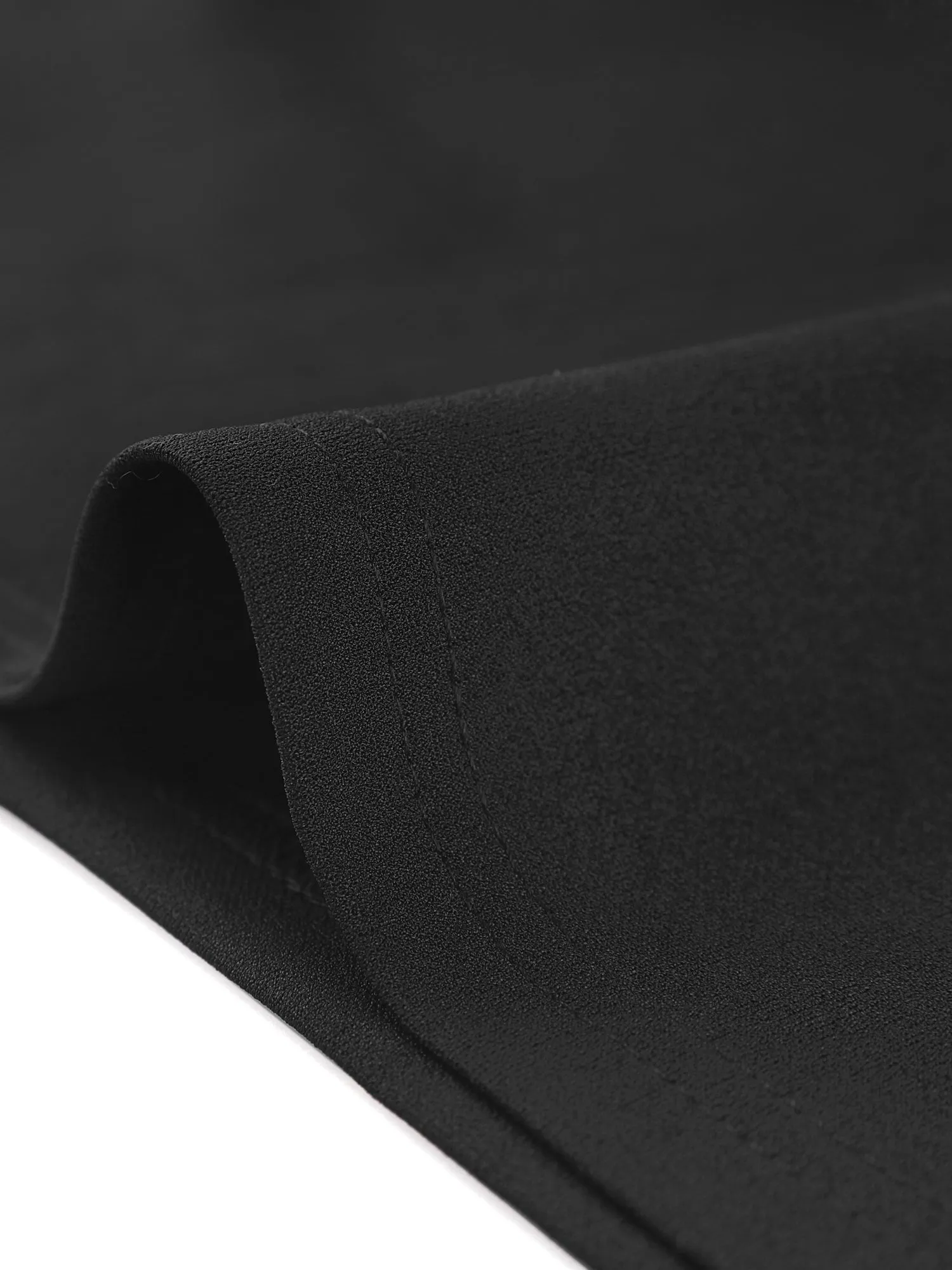 Sheath Contrast Collar Knee Length Belted 1950s Vintage Dress sold by Allegra K product image thumbnail 5