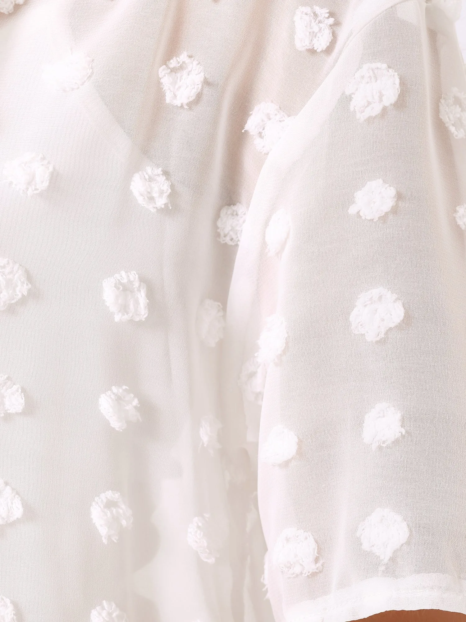 Swiss Dots Short Sleeve Chiffon Sheer Cover Up sold by Allegra K product image thumbnail 4
