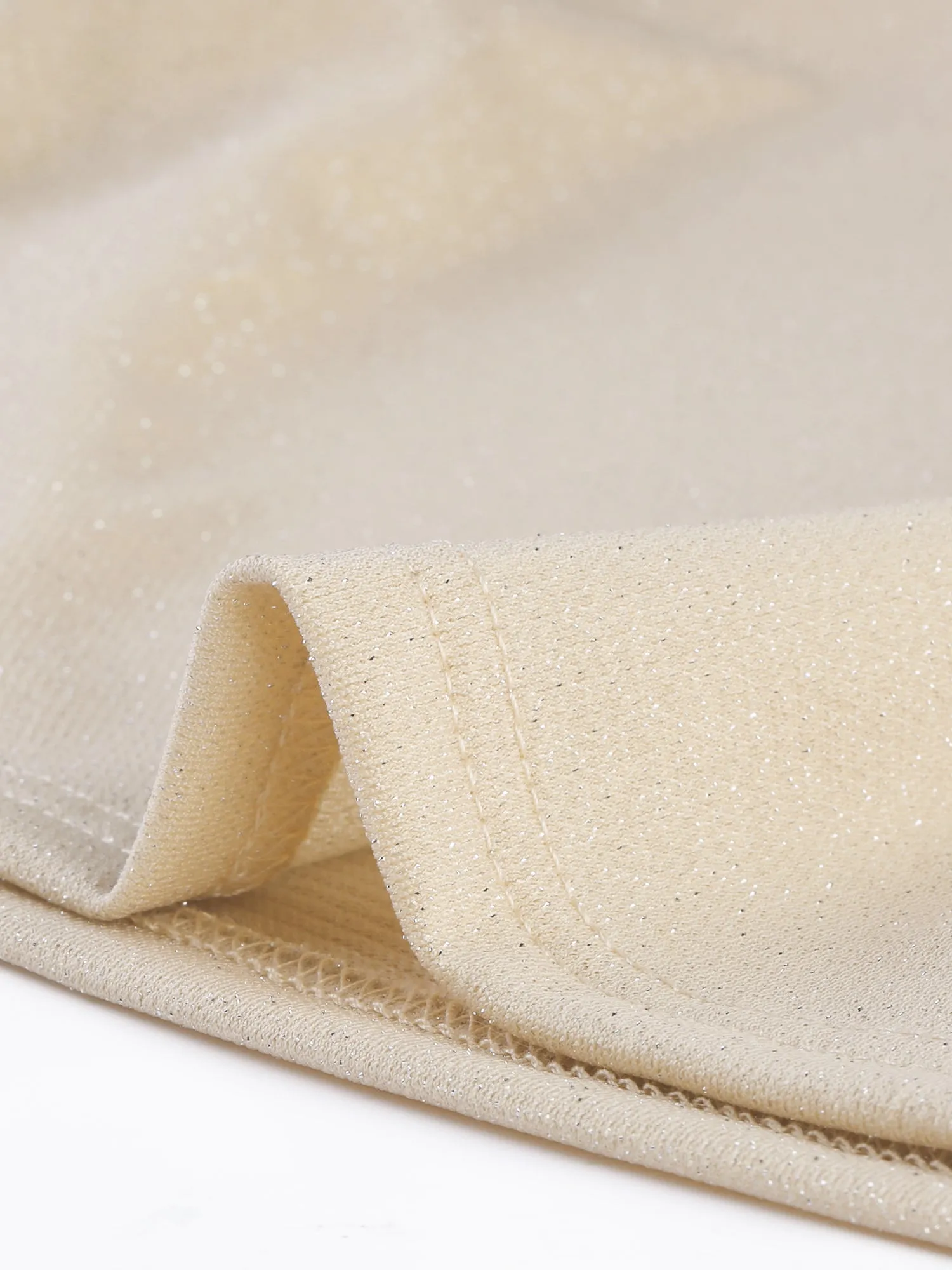 Drawstring Side Ruched Tee Shirt Glitter Crop Tops sold by Allegra K product image thumbnail 3