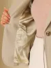 Blazer Jacket Lapel Open Front One Button Work Office Coat sold by Allegra K