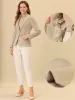 Blazer Jacket Lapel Open Front One Button Work Office Coat sold by Allegra K