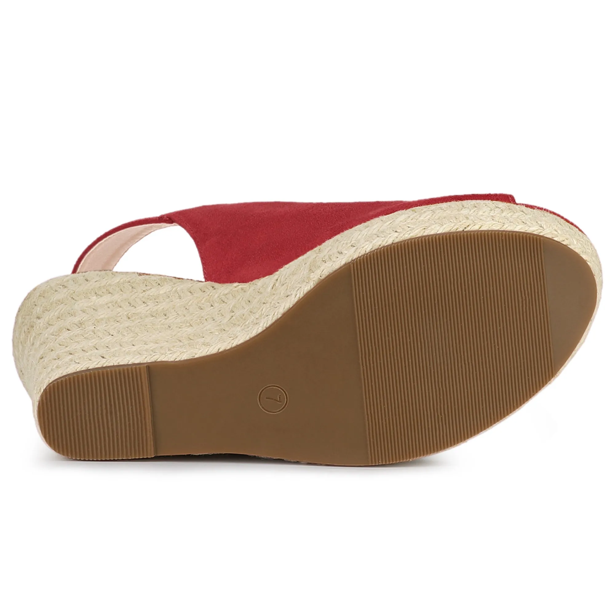Open Toe Espadrille Platform Wedge Heel Slingback Sandals sold by Allegra K product image thumbnail 5