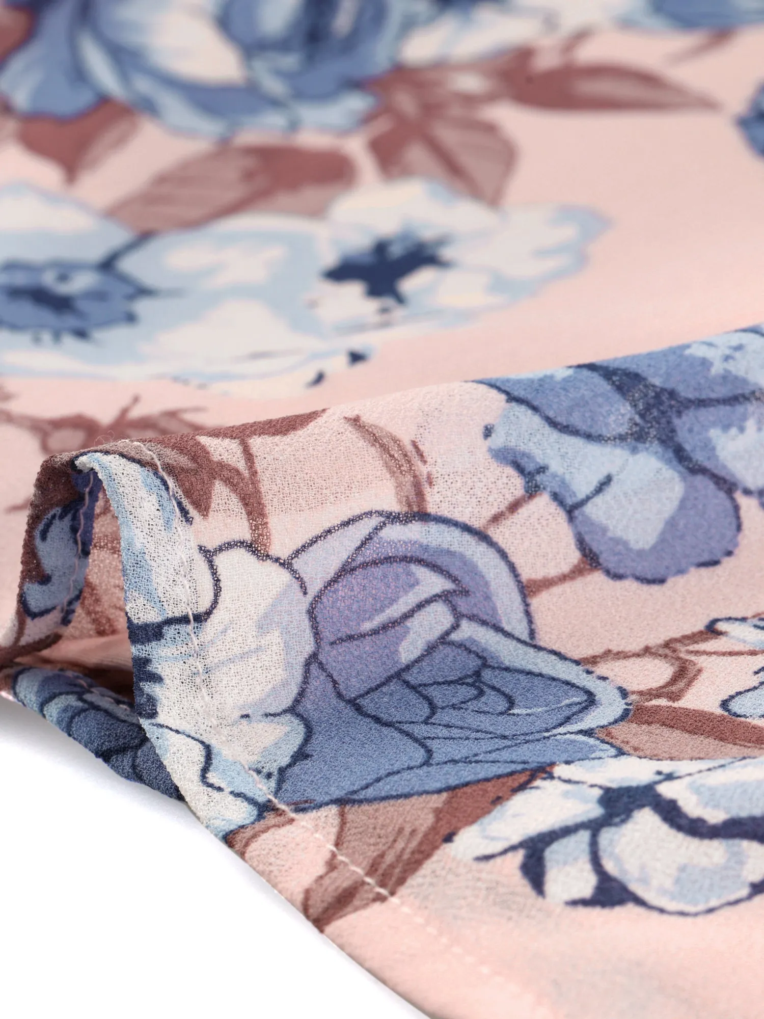 Summer Sleeveless Ruffle Neckline Floral Blouse Tank Top sold by Allegra K product image thumbnail 4