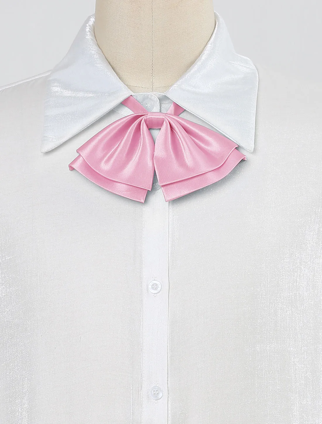 Pre-Tied Neckties Bowknot Solid Adjustable Casual Uniform Bowtie sold by Allegra K product image thumbnail 2