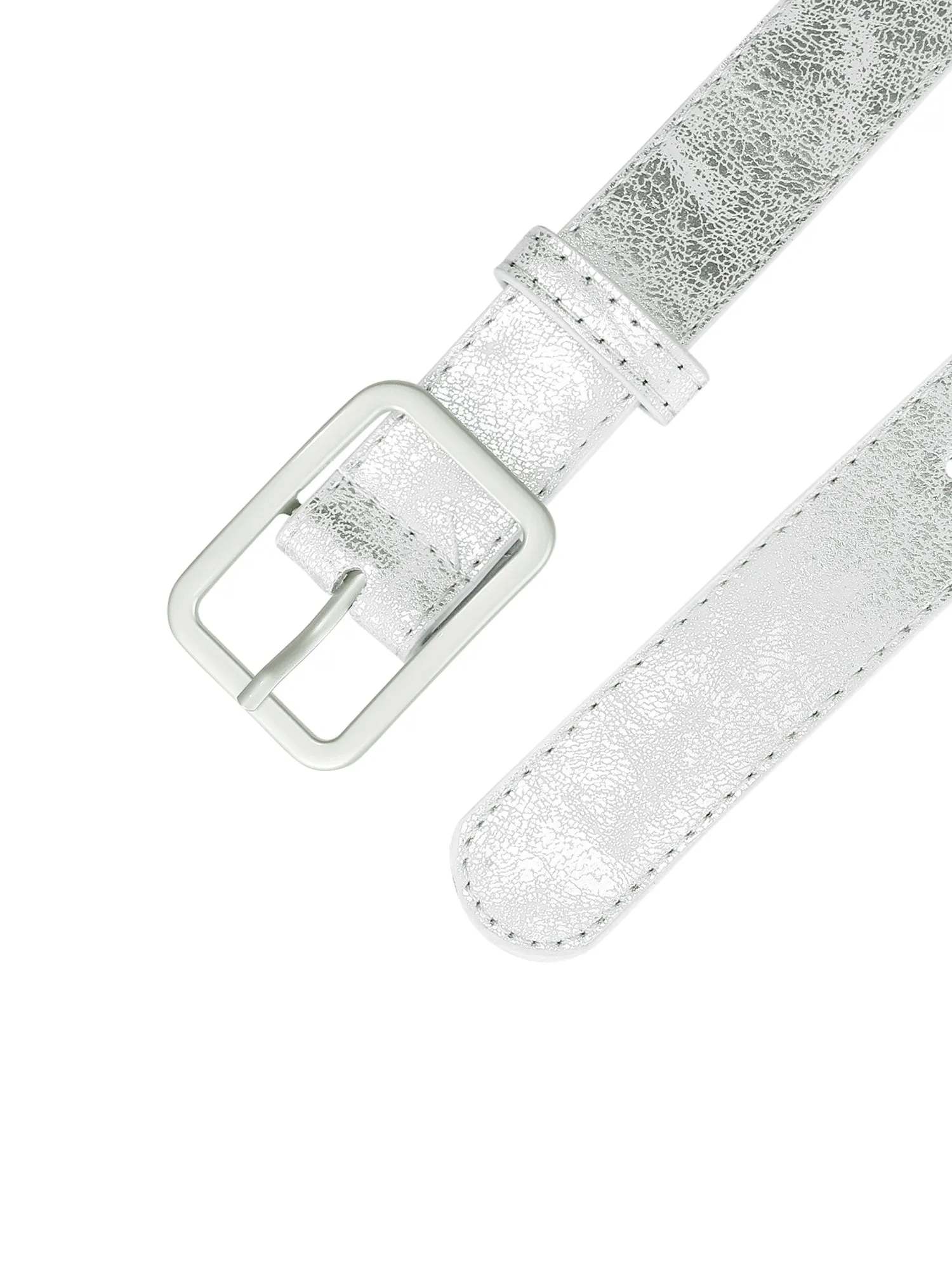 Ladies Skinny Belts PU Casual Shiny Waist Belt for Dress Jeans Single Pin Buckle sold by Allegra K product image thumbnail 2