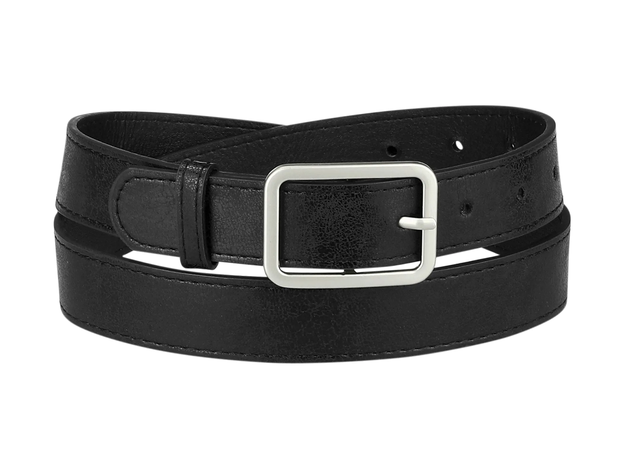 Ladies Skinny Belts PU Casual Shiny Waist Belt for Dress Jeans Single Pin Buckle sold by Allegra K product image thumbnail 5