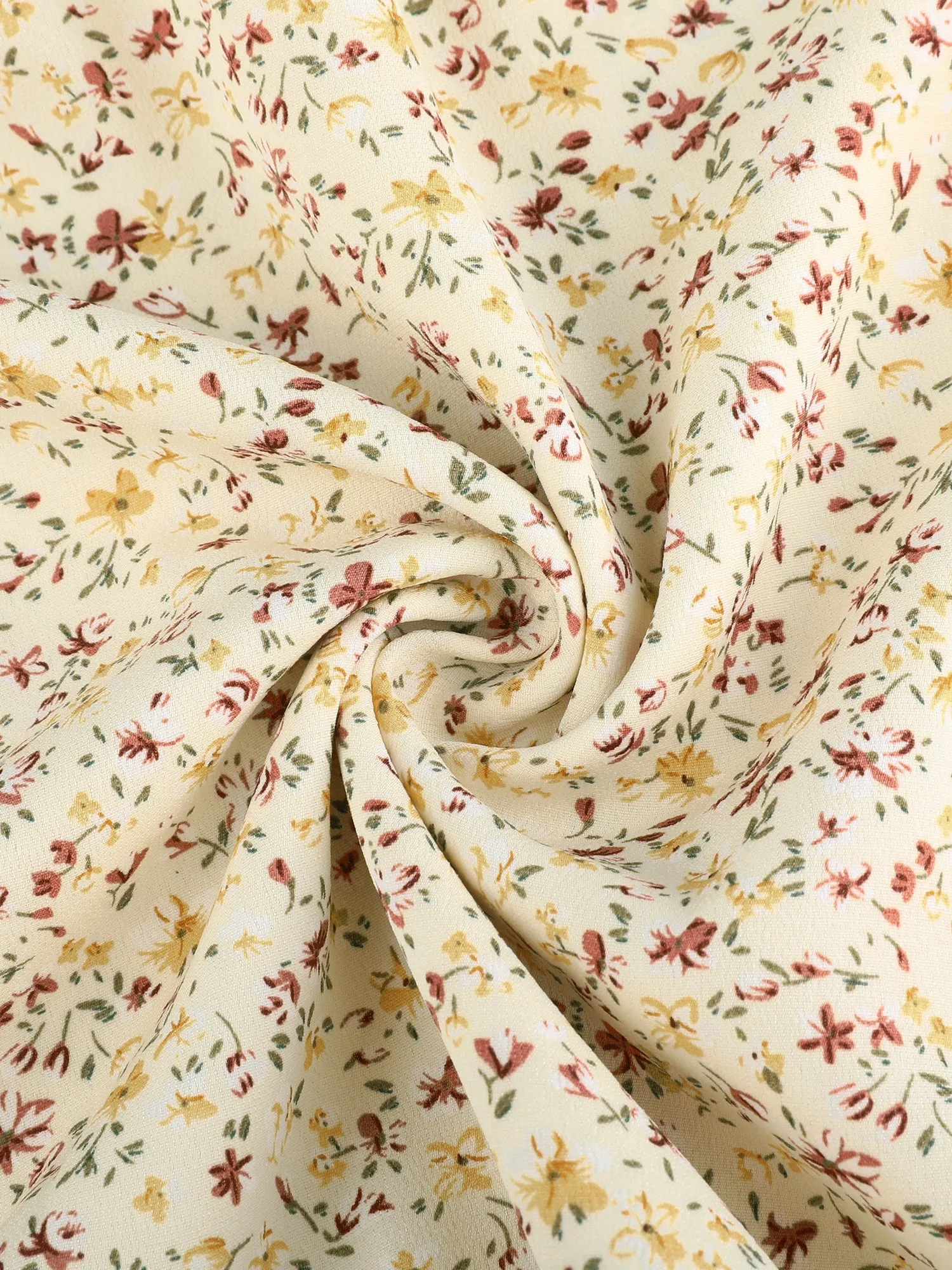 Smocked Waist Ruffle Square Neck Elegant Mini Floral Dress sold by Allegra K product image thumbnail 5