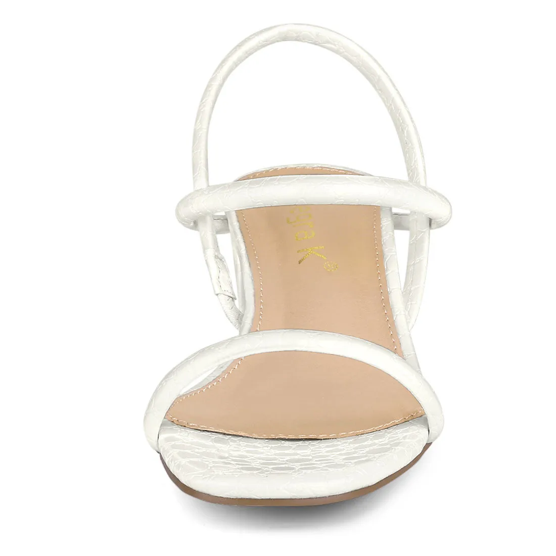 Opened Toe Ankle Strap Chunky Heel Sandals sold by Allegra K product image thumbnail 4