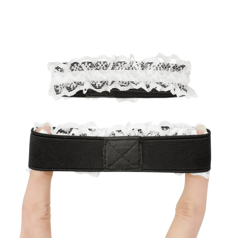 Detachable Lace Band Elastic Shoe Strap Ankle Belt sold by Allegra K