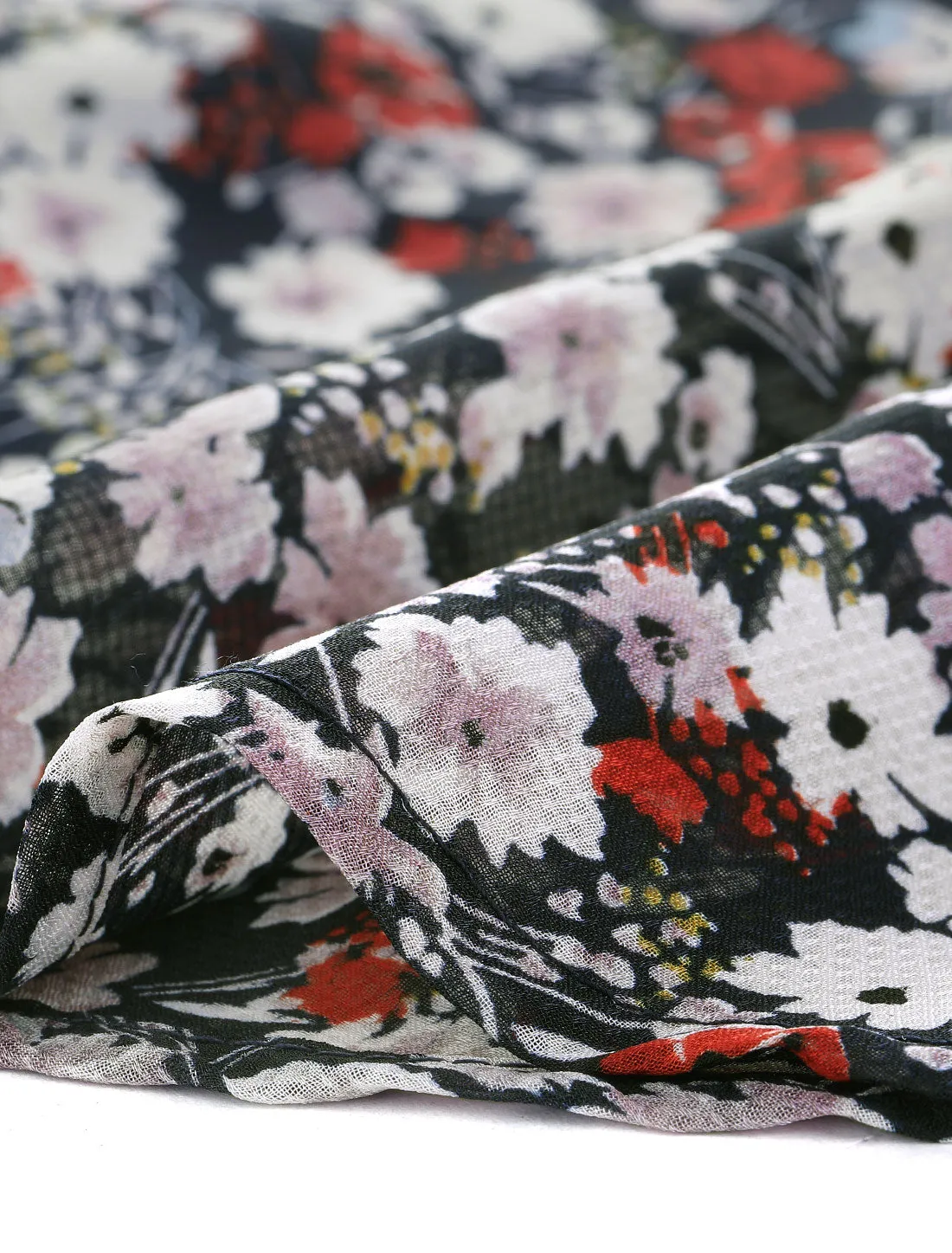 Button Down Shirt Long Sleeve Contrast Collar Floral Blouse Top sold by Allegra K product image thumbnail 5