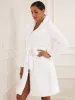 Long Coat Belted Lapel Open Front Faux Fur Fluffy Jackets sold by Allegra K