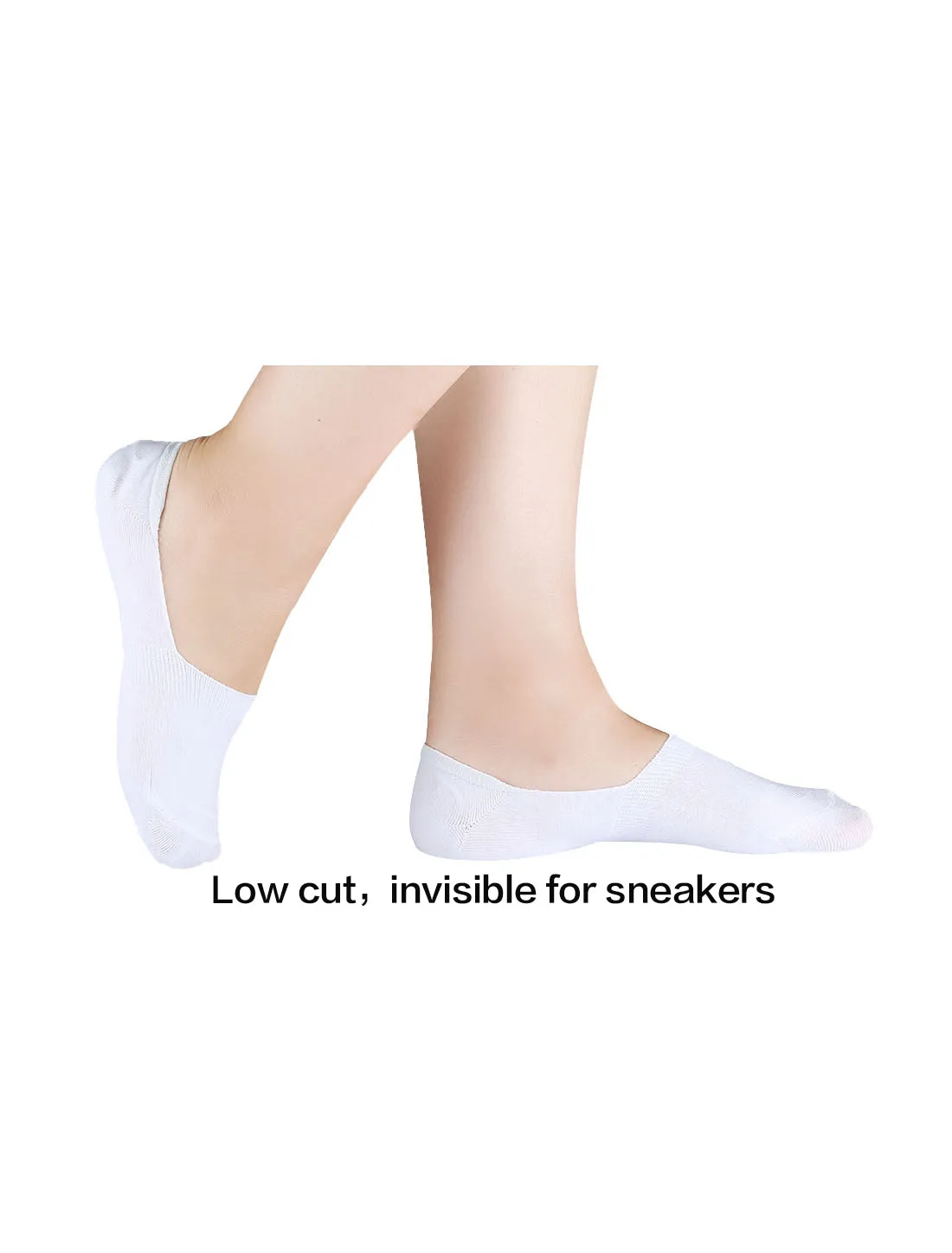 Non-Slip No Show Socks Invisible Athletic Cotton Low Cut 6 Pairs sold by Allegra K product image thumbnail 4