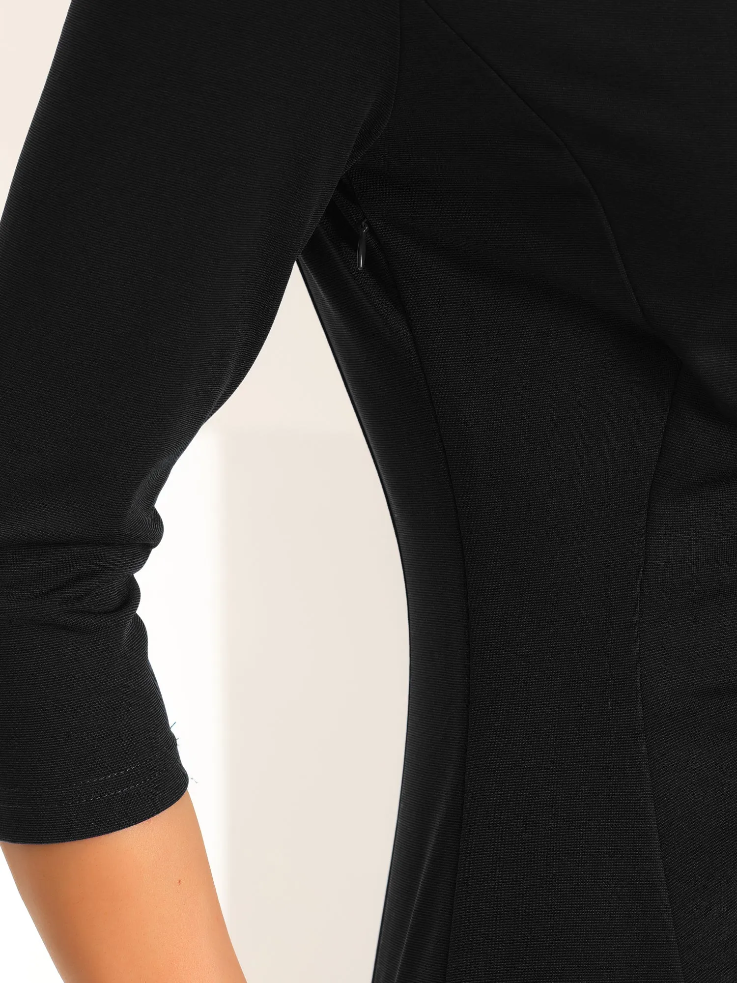 Half Sleeve V Neck Ruched Office Work Sheath Formal Midi Dress sold by Allegra K product image thumbnail 5