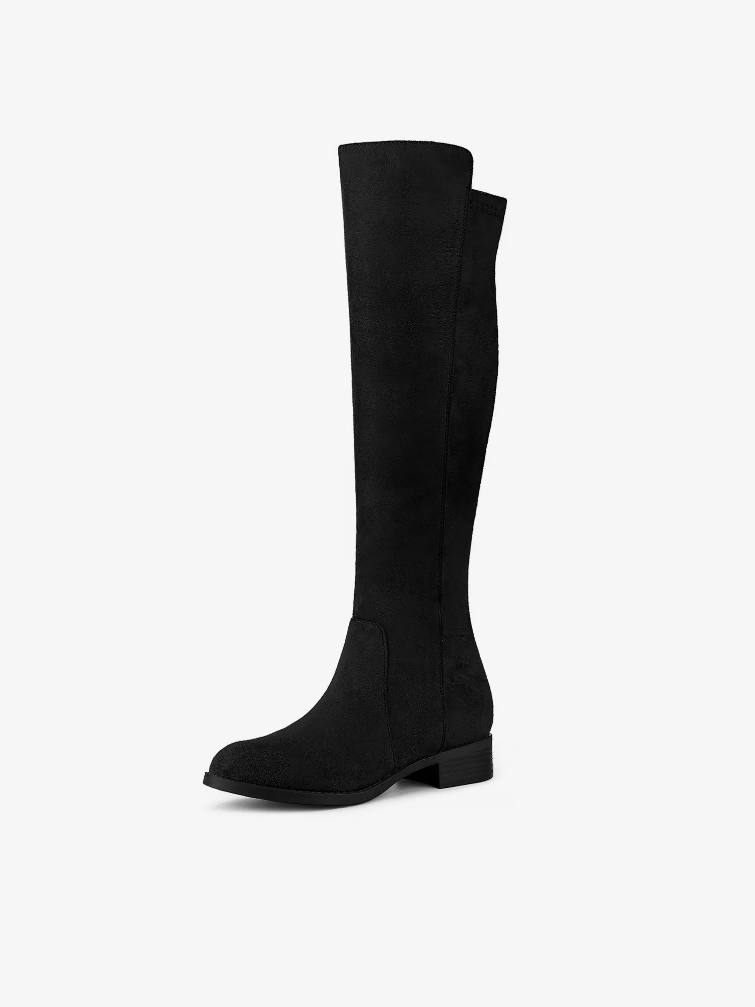 Side Zipper Chunky Heel Knee High Boots sold by Allegra K