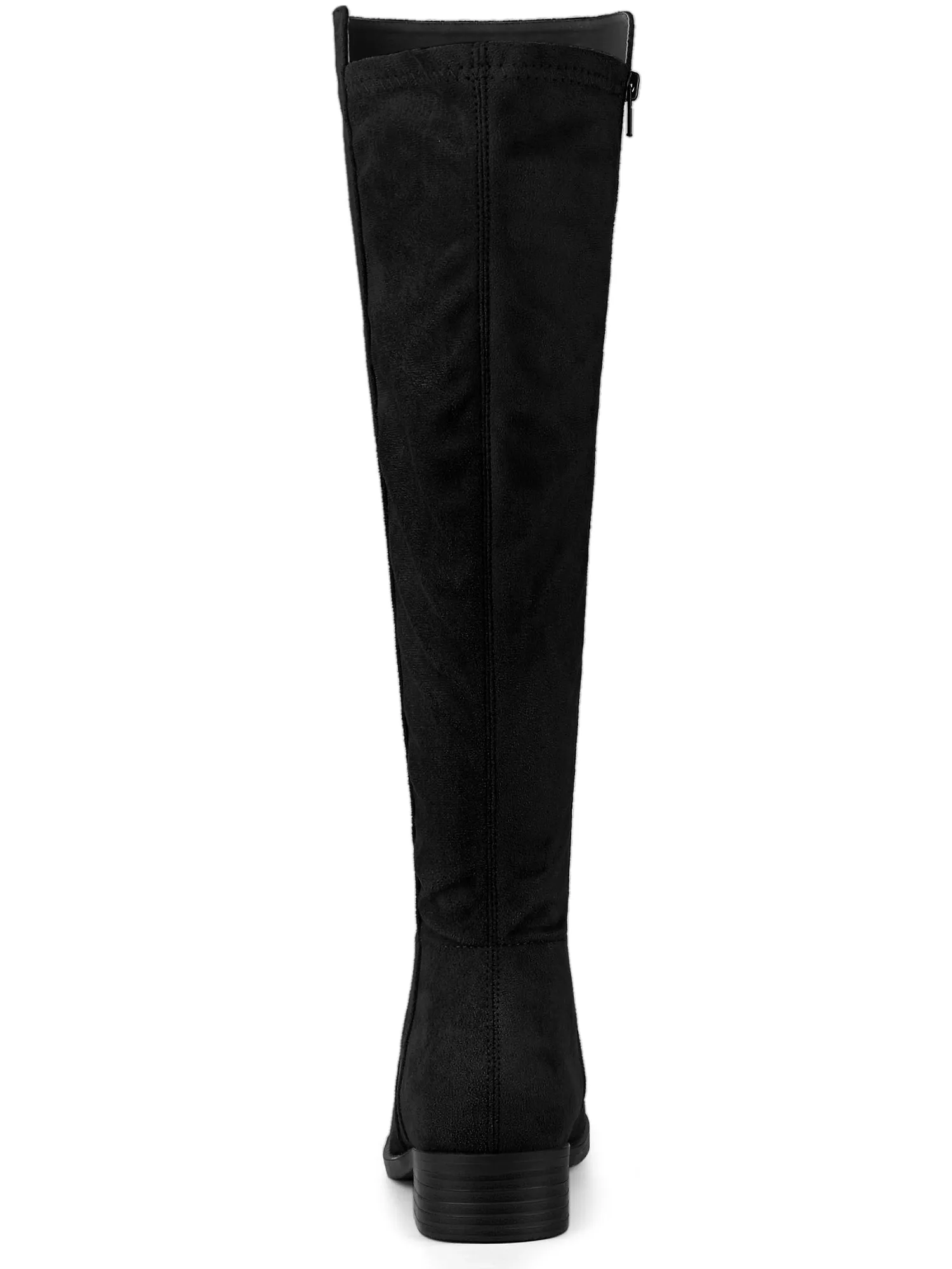 Side Zipper Chunky Heel Knee High Boots sold by Allegra K product image thumbnail 5