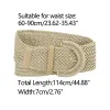 Wide Woven Waist Braided Belts Dress Chunky Buckle sold by Allegra K