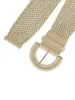 Wide Woven Waist Braided Belts Dress Chunky Buckle sold by Allegra K