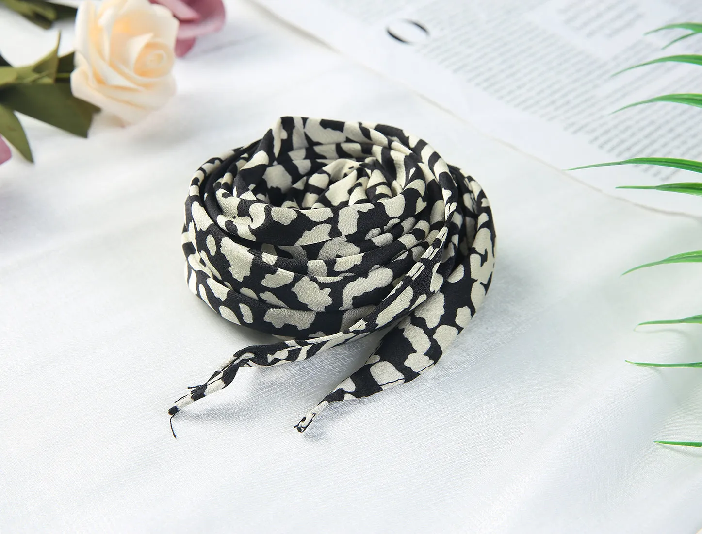 Animal Print Leopard Rhombus Rhombic Neck Scarf Cheetah Bandana sold by Allegra K product image thumbnail 2