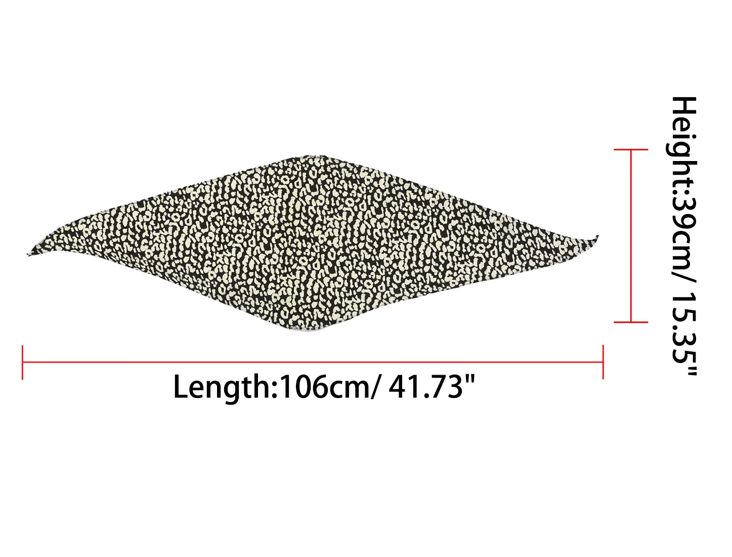 Animal Print Leopard Rhombus Rhombic Neck Scarf Cheetah Bandana sold by Allegra K product image thumbnail 3