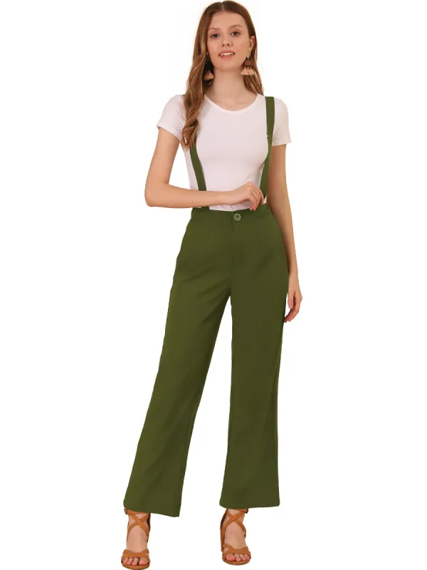 Women's Adjustable Strap Suspender Overalls Long Pants Wide Leg Jumpsuits sold by Allegra K