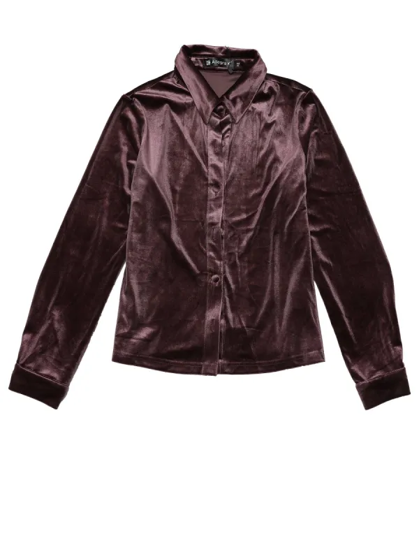 Women's Button Up Long Sleeve Velvet Blouses sold by Allegra K