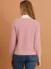 Button Down Fluffy Cardigan V-Neck Soft Knit Sweater sold by Allegra K