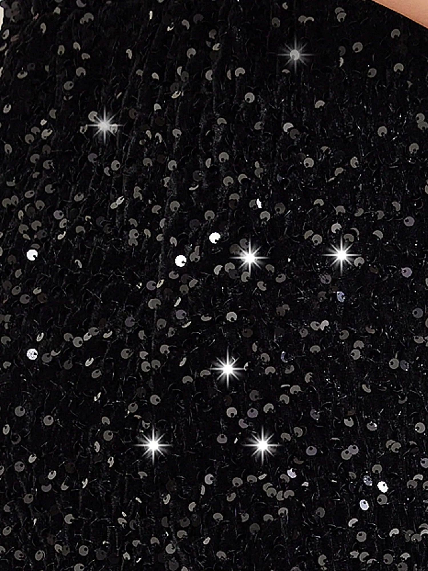 Sequin Velvet Elastic Waist Sparkle Party Maxi Skirt sold by Allegra K product image thumbnail 4