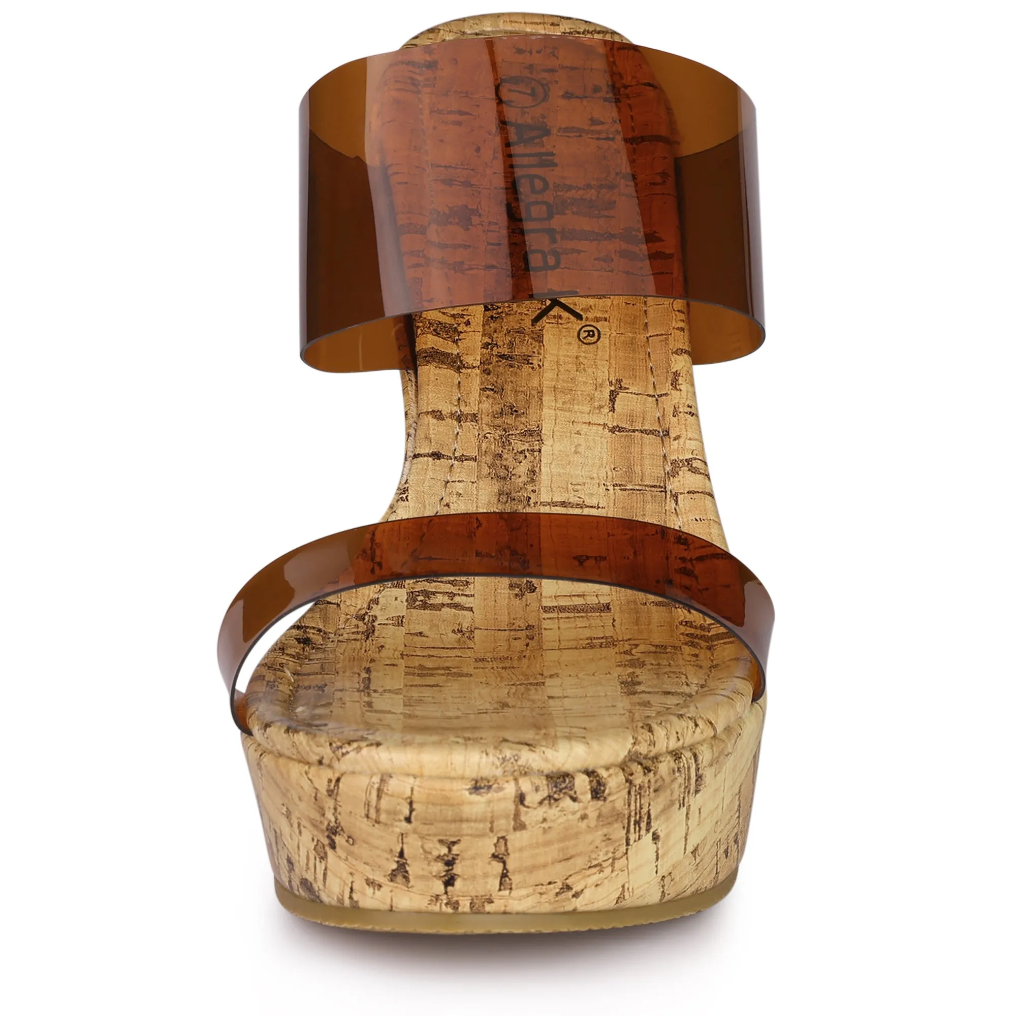 Clear Platform Transparent Straps Wedge Heel Sandals sold by Allegra K product image thumbnail 4