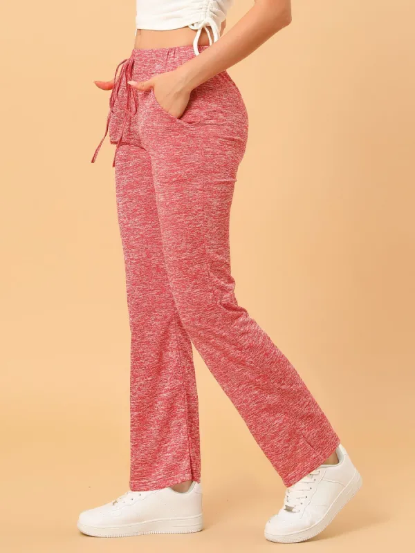 Bootcut Stretchy Comfy Lounge Drawstring Pockets Yoga Joggers sold by Allegra K