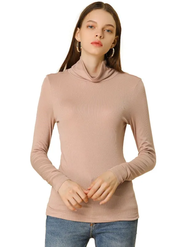 Allegra K Basic Turtleneck Knit Top sold by Allegra K