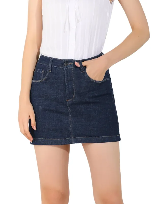 Women's Casual High Waisted Shorts with Pockets Denim Jean Shorts sold by Allegra K
