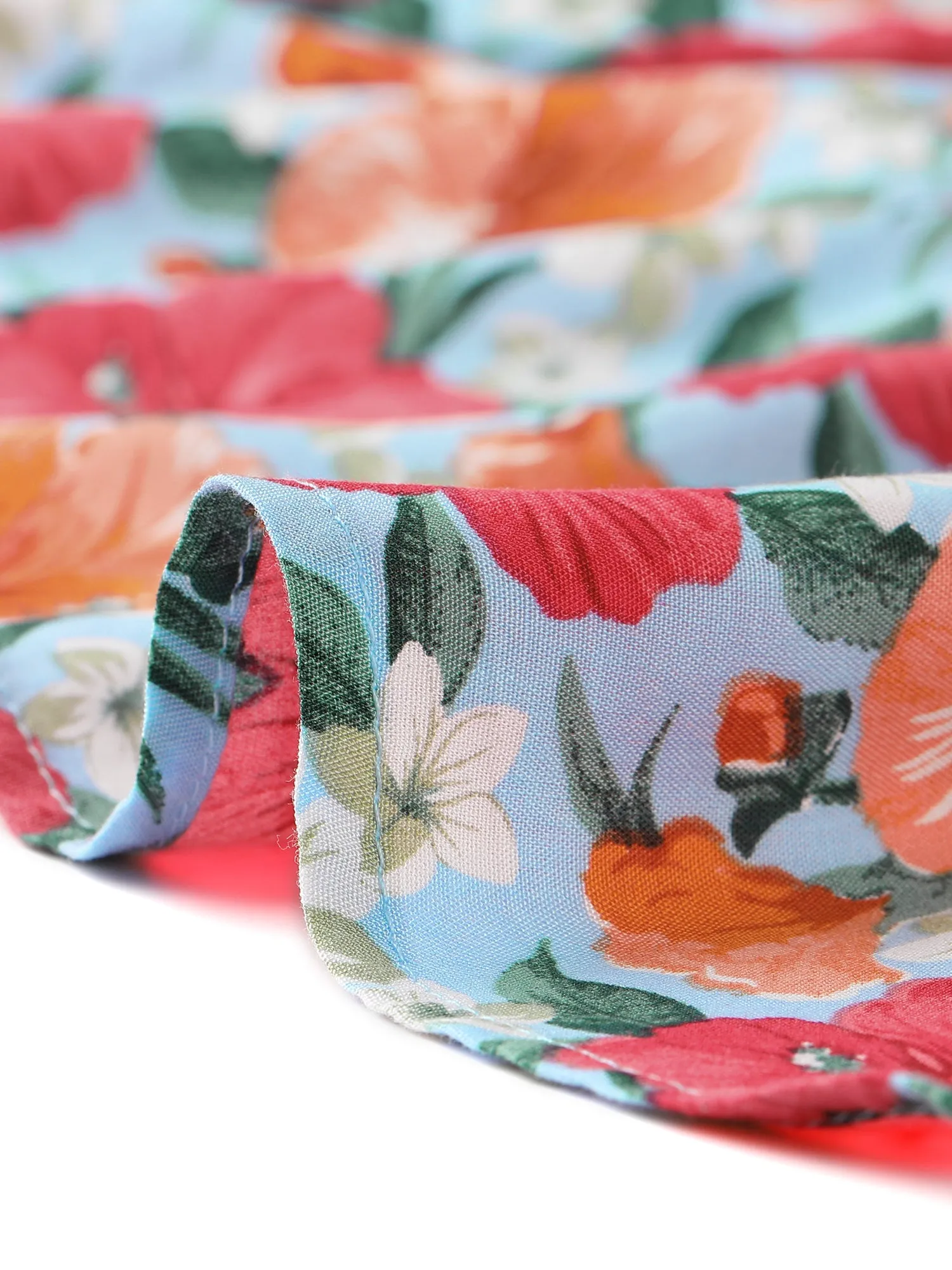 Sleeveless Long Floral Adjustable Spaghetti Strap Midi Boho Sundress sold by Allegra K product image thumbnail 5