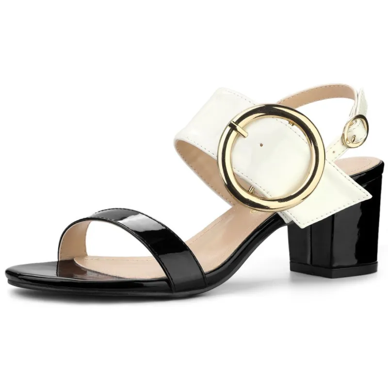 Women's Slingback Block High Heel Sandal sold by Allegra K