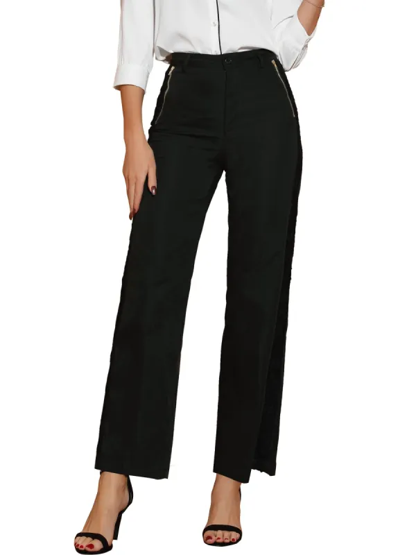Women's Wide Leg Long Pants High Waist Work Trousers sold by Allegra K