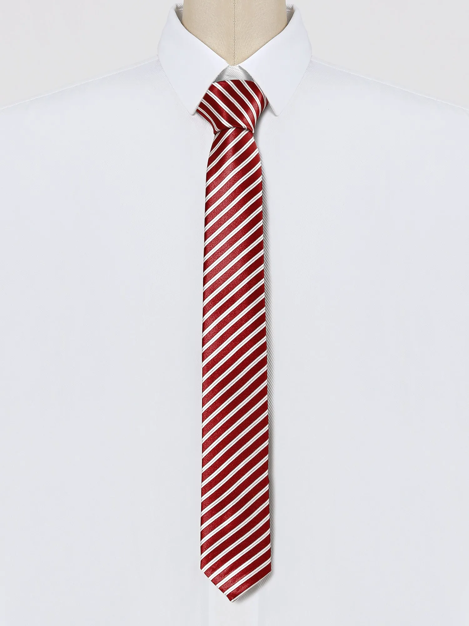 Self-Tied Striped Skinny Casual Business Classic Neck Ties sold by Allegra K product image thumbnail 2