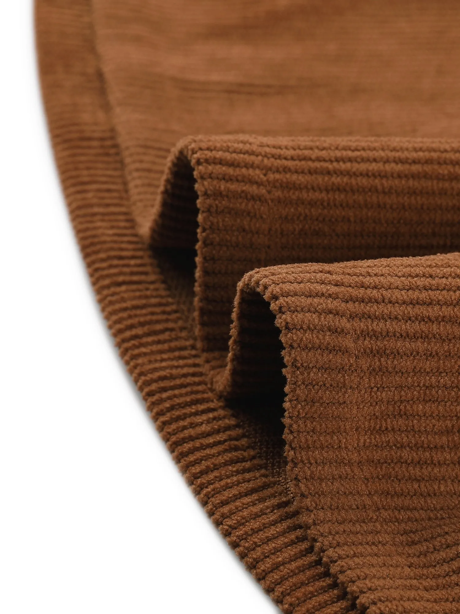 Corduroy Zipper Front Adjustable Strap Pleated Suspender Skirt sold by Allegra K product image thumbnail 5