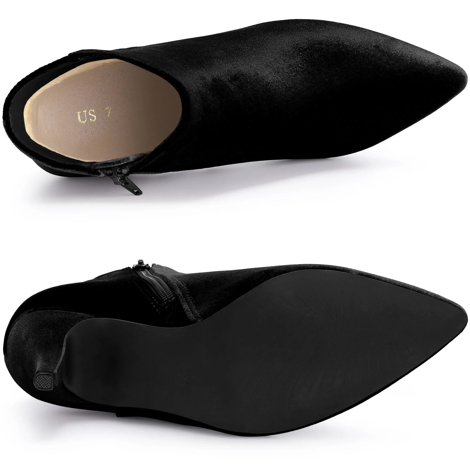 Women's Pointed Toe Boot Stiletto Heels Ankle Boots sold by Allegra K product image thumbnail 4