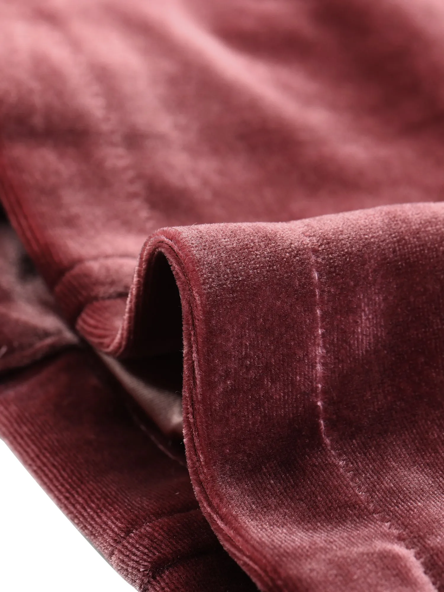 Casual Velvet Long Sleeve Zipper Lapel Moto Crop Jacket sold by Allegra K product image thumbnail 4